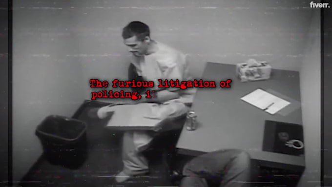 edit police bodycam and interrogation footage into viral youtube documentary