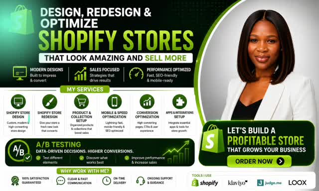 design and redesign shopify store, do email ab testing