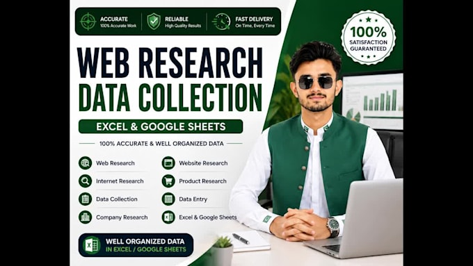 do web research, web search and data collection