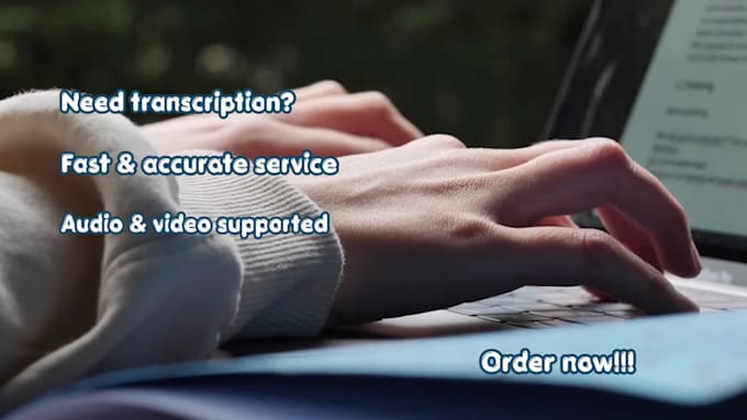 do fast and accurate audio or video transcription