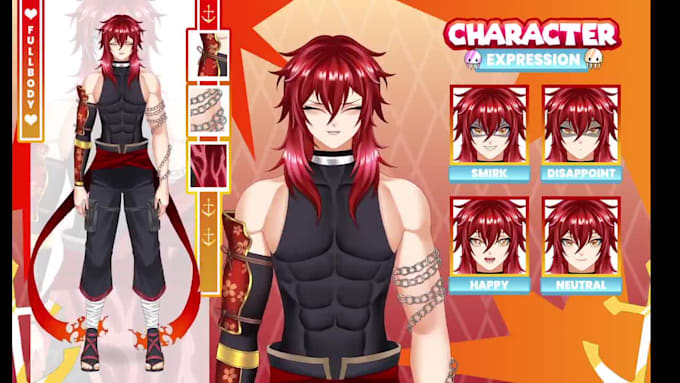 design custom live2d vtuber model vtube studio rigging live 2d rig vtuber