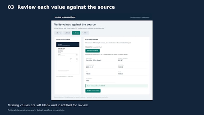 extract invoice PDF data into a clean excel or CSV file