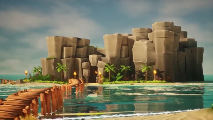 create amazing stylized environment concept art fantasy background
