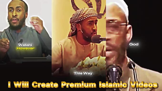 create islamic shorts or reels