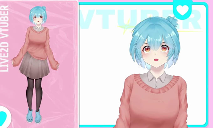 create live2d vtuber model art vtuber rigging ready for streaming vtube studio