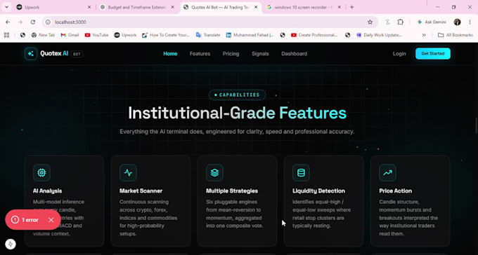 build custom ai trading bot and autonomous ai agent workflow