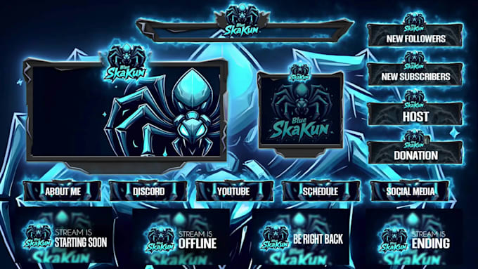 design and animate custom stream overlays for twitch, youtube, discord