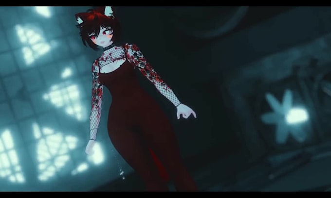 create 3d anime vrchat avatar anime vrc character rigging physbones unity quest