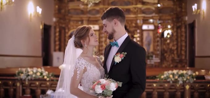 edit wedding video with cinematic touch up