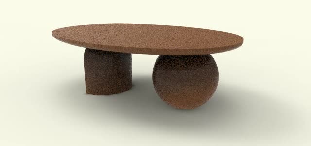 3d model your coffee table and provide technical drawings