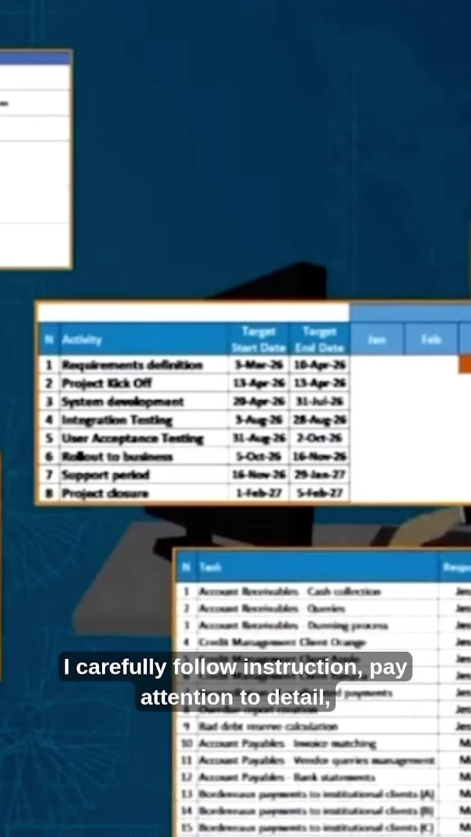 accurate data entry, data cleanup, email management, excel work and spreadsheets