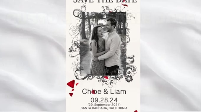 design a animated save the date