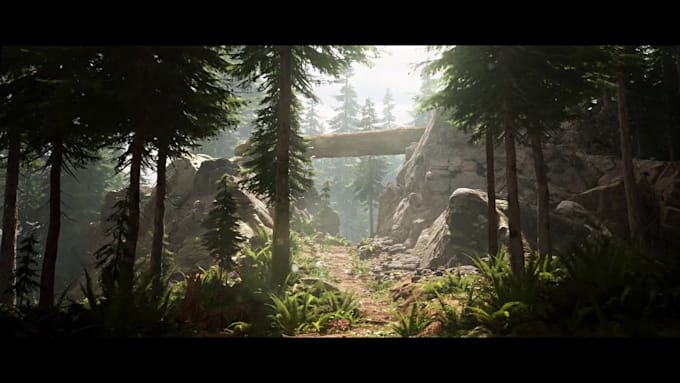 3d game environment 3d game map 3d landscape design modular 3d environment ue5