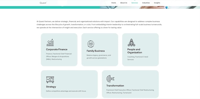 design a modern and responsive corporate website