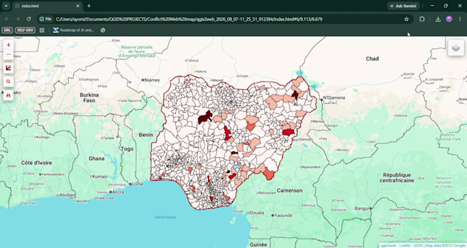 do gis mapping, spatial analysis, and web gis development