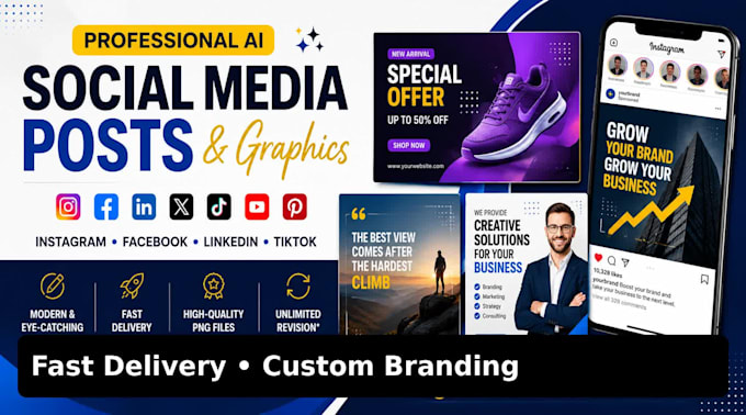 create professional ai social media posts and graphics