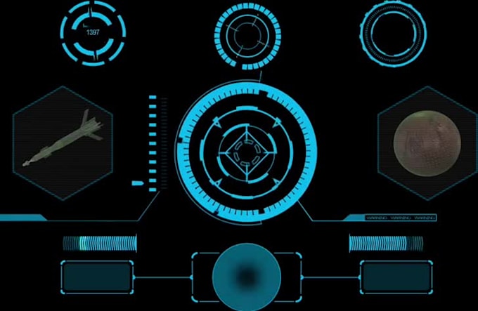 do hud ui kit cyberpunk in 4k animation pack for ui design interface