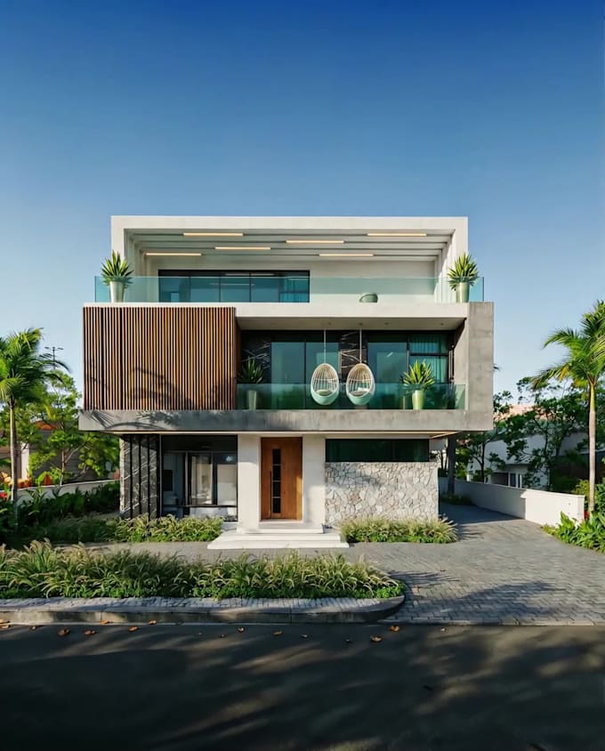 do 3d walkthrough rendering for exterior and interior design