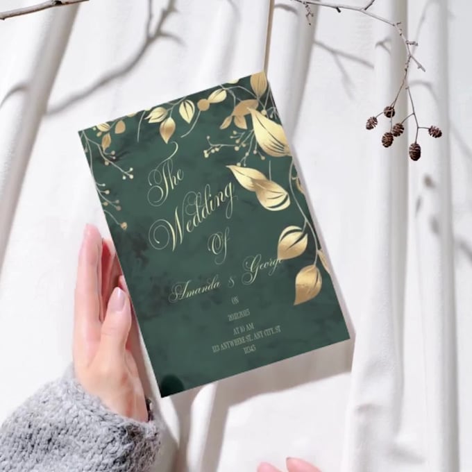 design a luxury invitation in canva