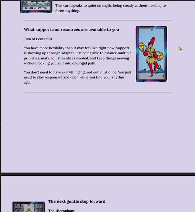 provide an intuitive tarot reading