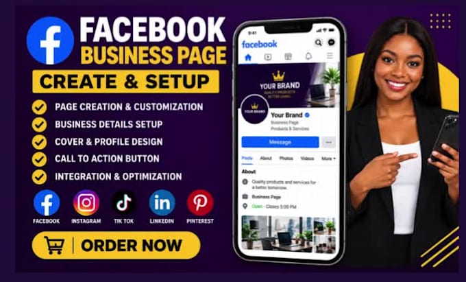 create and setup facebook business page