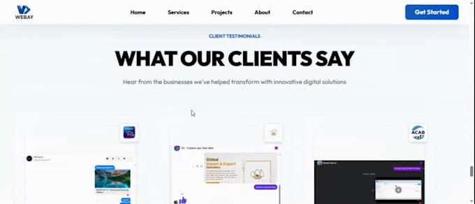 create a complete customized business web application