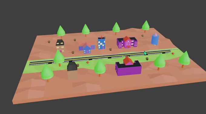 creat low poly 3d model