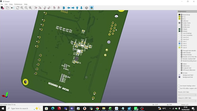 design a 4 layer pcb