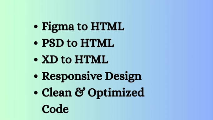 convert figma to html, xd to html, psd to html bootstrap responsive tailwind CSS