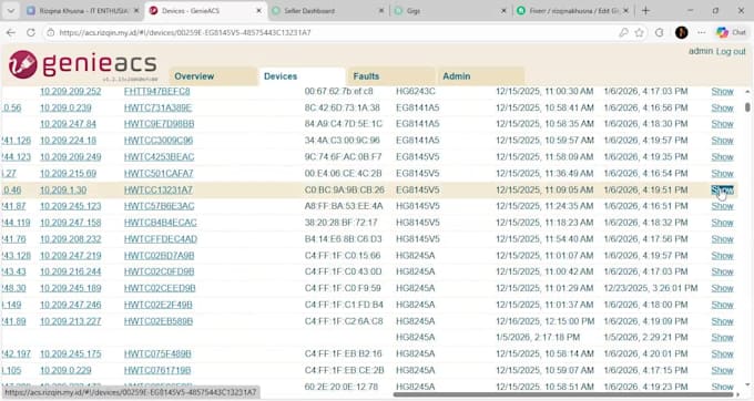 setup and configure genieacs for device management