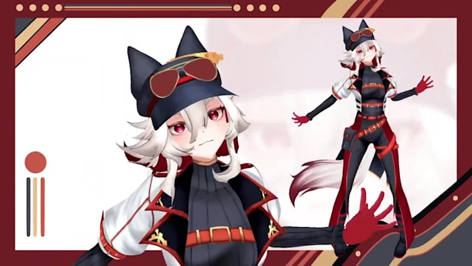 create, rig and fix 3d vtuber model, vrchat avatar and vrm vroid character
