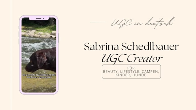 create authentic dog ugc videos in german