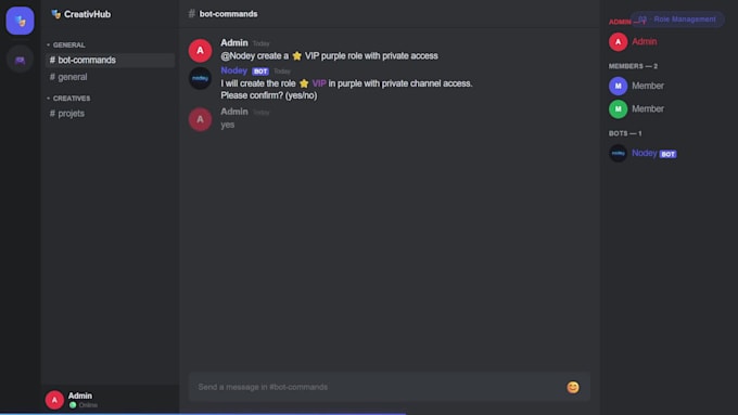 create for you a discord ai assistant