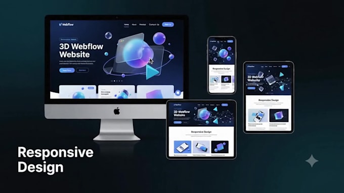 create an interactive 3d webflow website with spline and webgl