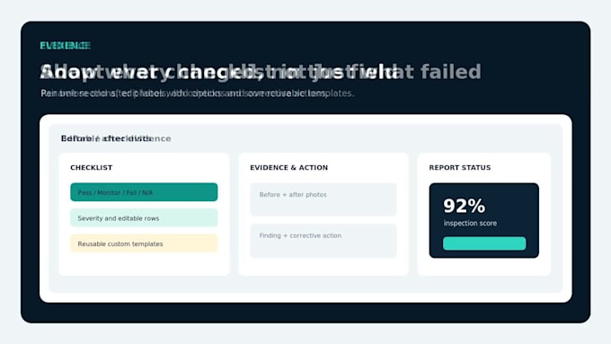 build a custom offline inspection and reporting web app