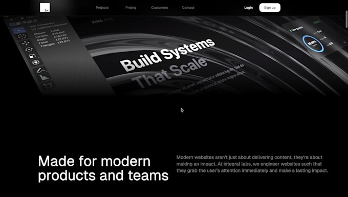 create a 3d website using webgl threejs r3f for your brand
