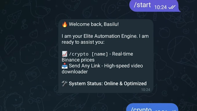 Develop a professional custom telegram bot using python by Autoscript ...
