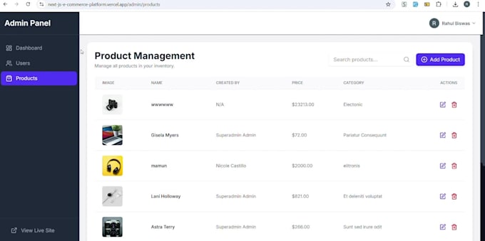 build a full stack ecommerce website with nextjs stripe and admin dashboard