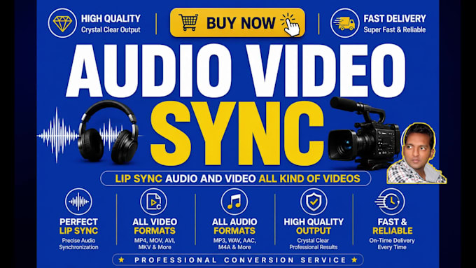 sync edit and fix video and audio files