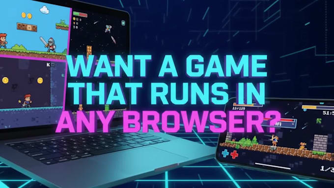 develop 2d 3d HTML5 game, browser game with phaser, javascript game, webgl game