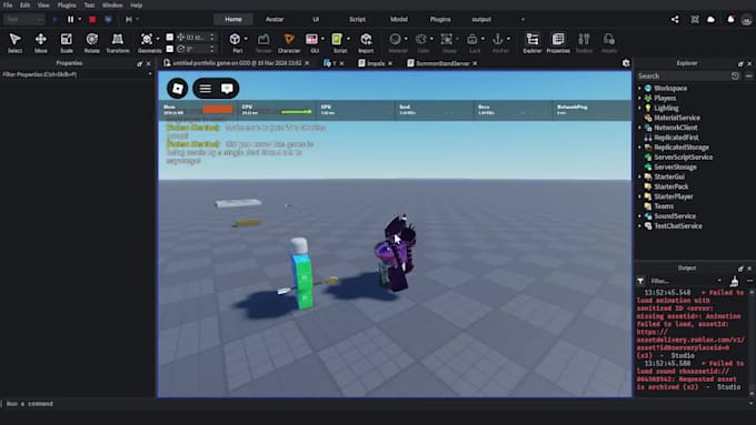 fix roblox script bugs and code custom luau game mechanics gui in roblox studio