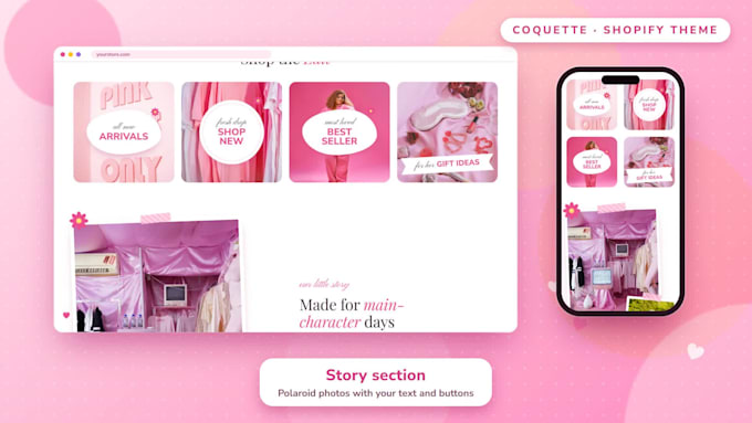 design and develop a custom shopify store