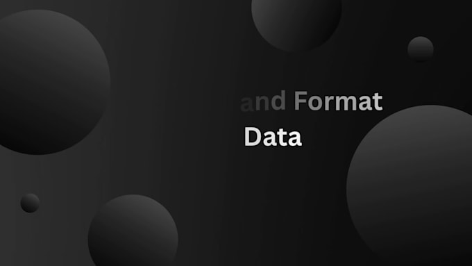 clean, format, and organize your messy excel data