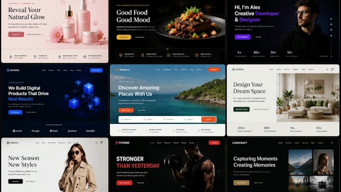 design and develop a responsive multi page website