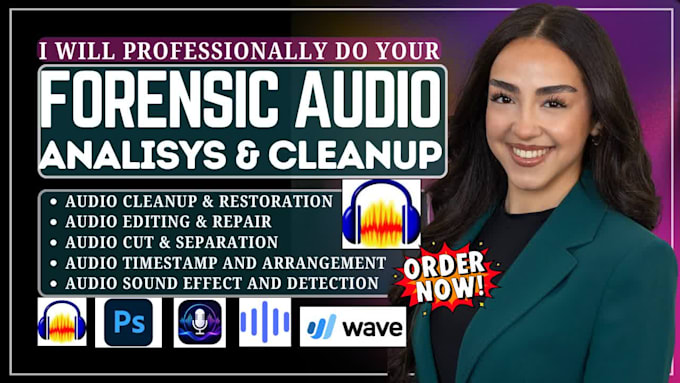 do expert forensic audio analysis, cleanup, enhancement, restoration with report