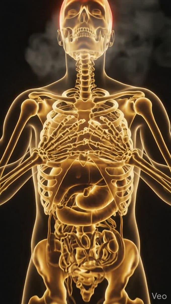 create dr data style ai skeleton animation short video