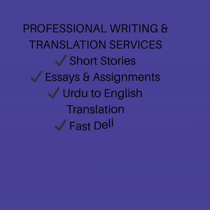 write fast short stories and complete assignments