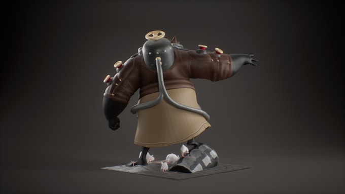 create stylized pbr textures for 3d characters