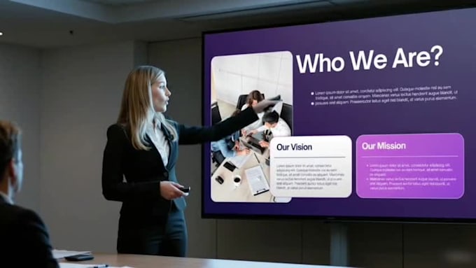 design a professional sales presentation and pitch deck