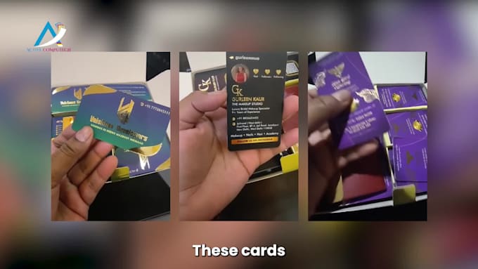 print premium business cards with spot uv gold foil velvet finish